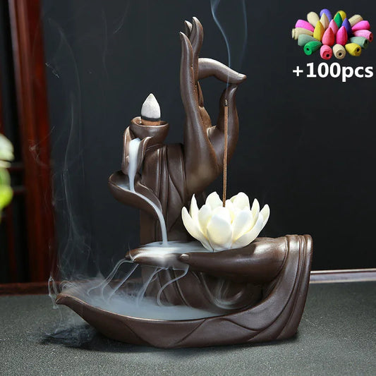 Lotus Backflow Incense Burner