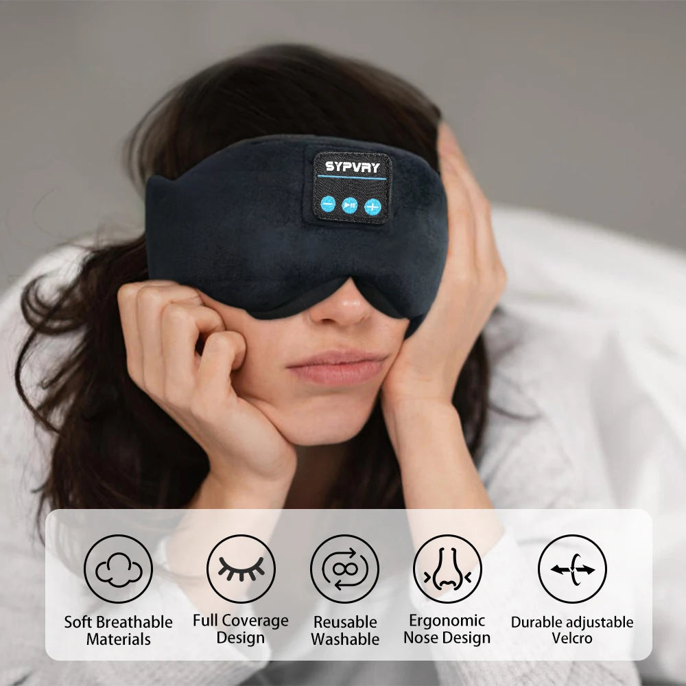 Bluetooth Sleep Mask with Headphones